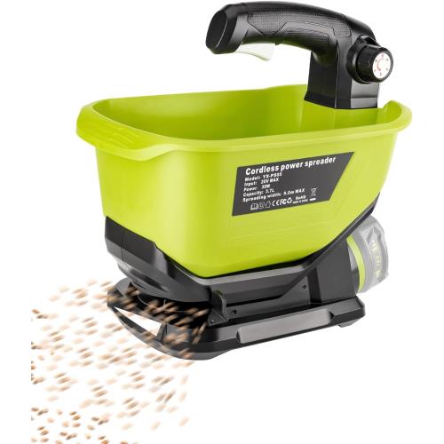 Salt Spreader for Ryobi 18v Battery,Handheld Fertilizer Spreader for Lawns,Available Year-Round,Grass Seeds,Fertilizer,Rock Salt and Ice Melt(Battery Not Included)
