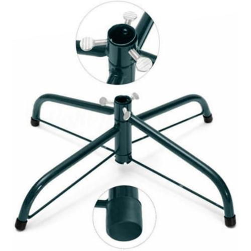 Christmas Tree Bracket Iron,Christmas Holiday Metal Bracket Rubber Pad with Thumb Screw(40cm Green).