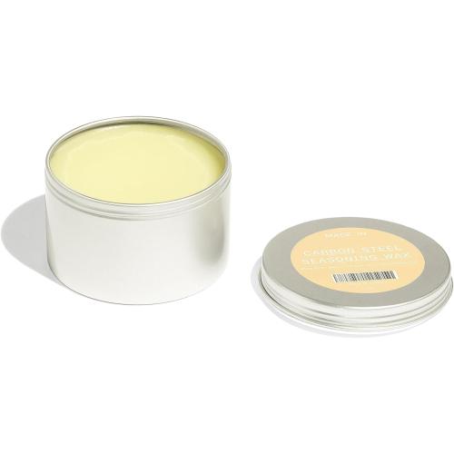 Made In Cookware - Carbon Steel Seasoning Wax (6 Oz) - Crafted in Canada - Rice Bran Wax, Canola Oil and Grapeseed Oil