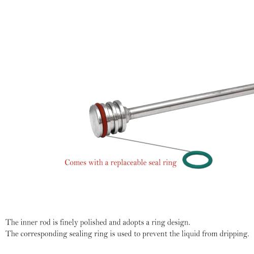 Drum Thief Sampler, These Stainless Steel Liquid Samplers are Designed to Extract Samples from Drums, Tanks, and Rail Cars.(20inch)