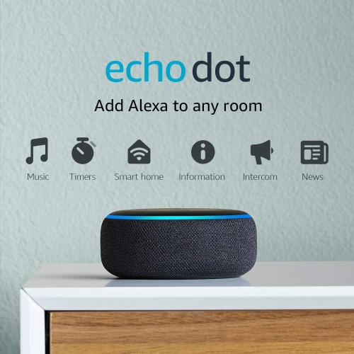 Amazon Echo Dot (3rd Gen) - Smart speaker with Alexa, Charcoal