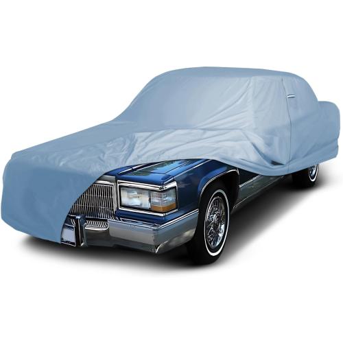 iCarCover Premium Car Cover for 1985-1992 Cadillac Brougham Heavy Duty Waterproof All-Weather Automobiles Custom Fit Indoor Outdoor UV Snow Protection Covers with Straps and Bag