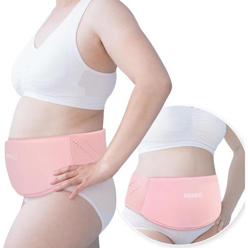 RENEO Ice Pack for C Section Recovery Must Have, Gel Belly Band, Pink