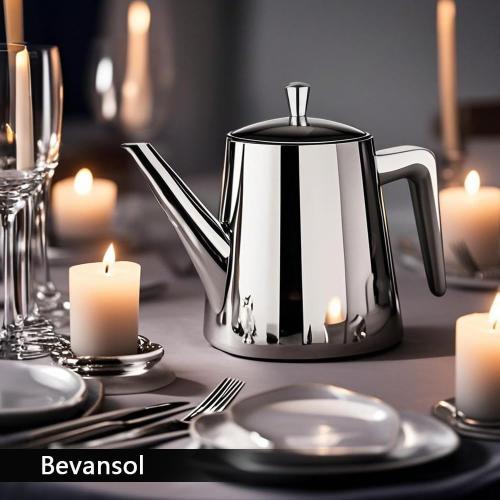 304 Stainless Steel Teapot Long Strain Large Capacity Teapot with Infuser and Removable Filter for Home Restaurant Office Dinnerware Accessories Drinkware Item (750ml)