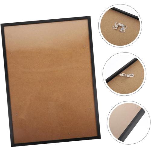 PRETYZOOM Aluminum Picture Frame Wall Mount 24x36 cm Thin Edge Poster Frame Black Metal Photo Display for Bedroom Home Décor