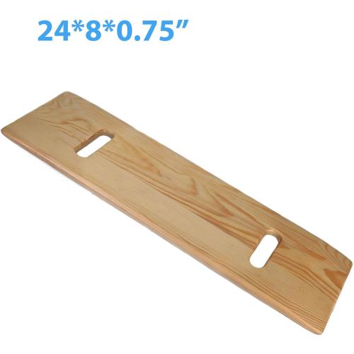 Slide Transfer Board with Handles,Made of Heavy-Duty Wood,Mobility Aid for Senior and Handicap,Load Capacity Up to 500 lbs,24×8×0.75 (24 * 8 * 0.75)