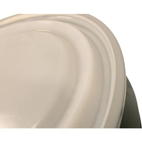 Eagle 55 Gallon Plastic Drum with Lid, Metal Lever-Lock, 36.4x22.5, Open Head Lab Pack Drum Made of Durable, Lightweight HDPE, Withstands Weather and Chemicals, Made in USA, Black, 1656MBLK