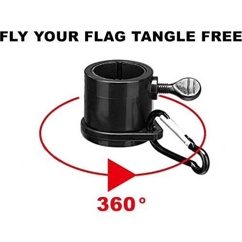 The Traveler RV Suction Cup Flag Pole Kit. Includes Double Sucion Cup Mount, 5ft Fiberglass Retractable Pole, A Beautiful 3'x5' US Flag And A Storage Bag.