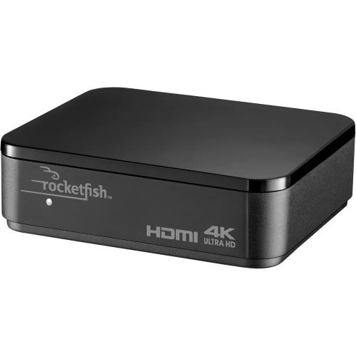 Rocketfish 2-Output HDMI Splitter with 4K at 60Hz and HDR Pass-Through - Dual HDMI Splitter with Easy Setup - HDMI Splitter Output Supports 2 HDMI Displays - Splitter with 4k & HDR Compatibility