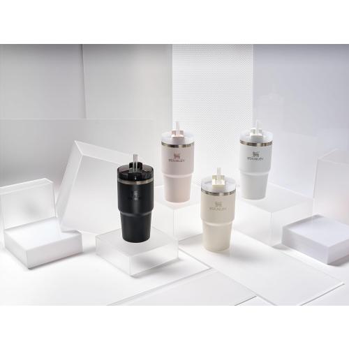 Stanley Quencher H2.0 Tumbler with Straw 20 oz | Flowstate 3-Position Lid | Cup Holder Compatible for Travel | Insulated Stainless Steel Cup | BPA-Free | Rose Quartz 2.0