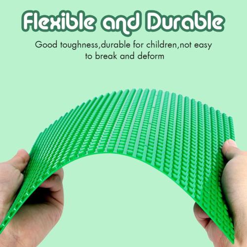 Lekebaby Classic Baseplates Building Base Plates for Building Bricks 100% Compatible with Major Brands-Baseplates 10 x 10,Age 3 and up, Pack of 6