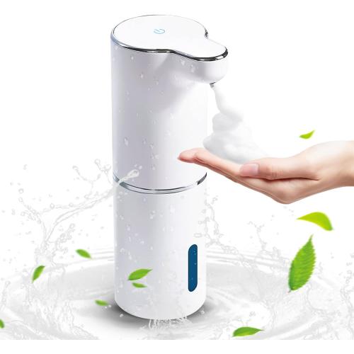White Automatic Foam Soap Dispenser Touchless: Rechargeable Soap Dispenser Wall Mount White