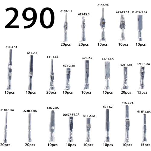 1/1.5/1.8/2.2/2.8/3.5mm Terminal Automotive Connector Car Electrical Wire Removal Non-Insulated Plug Male Female Crimp Pins Connectors Kit Crimped kit Motorcycle Atv set Auto Electric