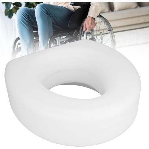 Raised Toilet Seat with Secure Locking, Elevated Universal Fit Commode Riser for Seniors & Mobility Support, Non Slip Bathroom Safety Seat (300lbs Capacity)