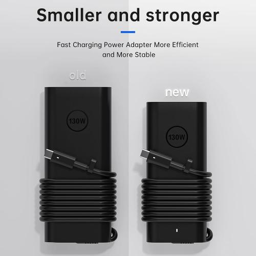 AC Adapter 130W USB C Laptop Charger for Dell - Fast Charging Power Supply Compatible with Dell XPS 15/17, Precision 5000/3000 Series, Latitude 9000/7000/5000 Series