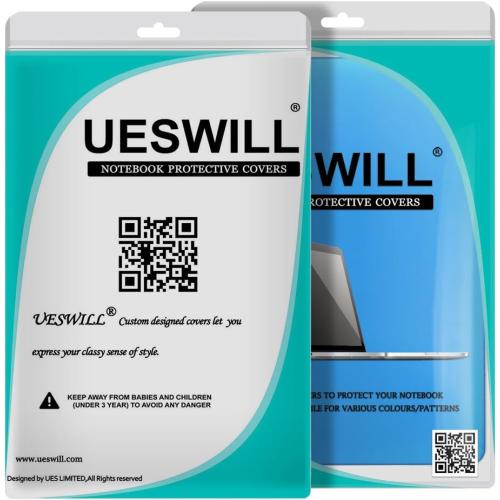 UESWILL Case for MacBook (Retina, 12 inch, 2015-2017), Aqua Blue