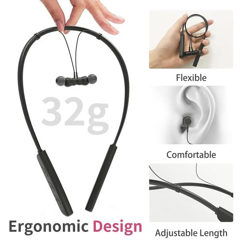 Rechargeable Hearing Aids,Neckband Hearing Amplifier for Seniors and Adults Working Time Up to 80 Hours