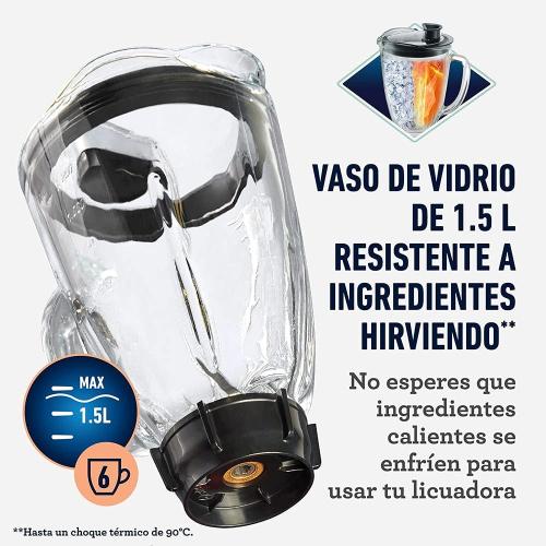 Classic blender Oster reversible chrome glass jar