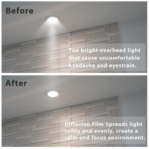 Lighting Diffusion Sticker 3 PCS Sheet 7.8x11.8inches Soften Light Dimming Film Adhesive Diffuser, Thick