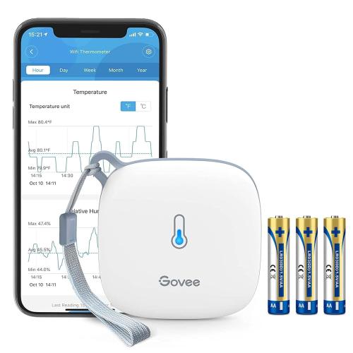 Govee WiFi Thermometer Hygrometer H5179 with App Notification Alert | Humidity temperature sensor, portable. Wireless