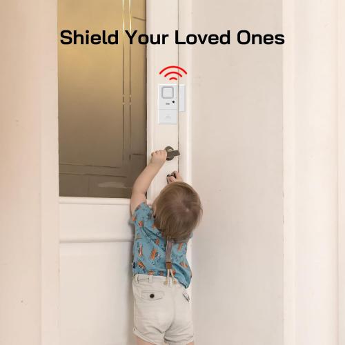 Door Window Alarms - 6 Pack - Adjustable Volume, Chime/Alarm, Wireless, Door Window Alarm Sensor for Home Security, Kids Safety, Door Open Alert Security Alarm for Home, Apartment and more, by Rosmila