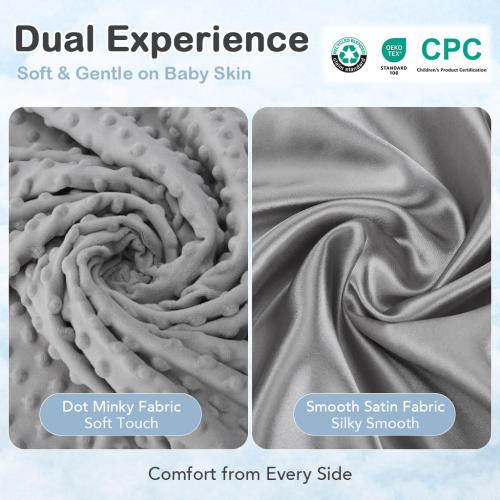 Pro Goleem Elephant Security Blanket, Soft Lovey Unisex Lovie Baby Gifts for Boys and Girls Snuggle Toy Stuffed Animal Newborn Essentials and Items Grey 16 Inch