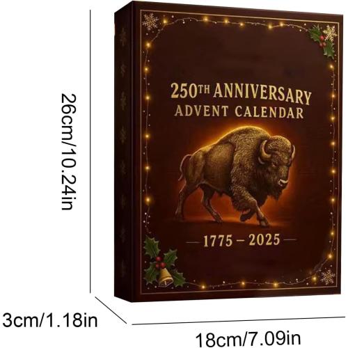 Whiskey Advent Calendar 2025, 24 Days of Premium Whiskey Pendants, 3D Stereo Design Christmas Countdown, Exclusive Holiday Countdown Gift Box for Men & Women
