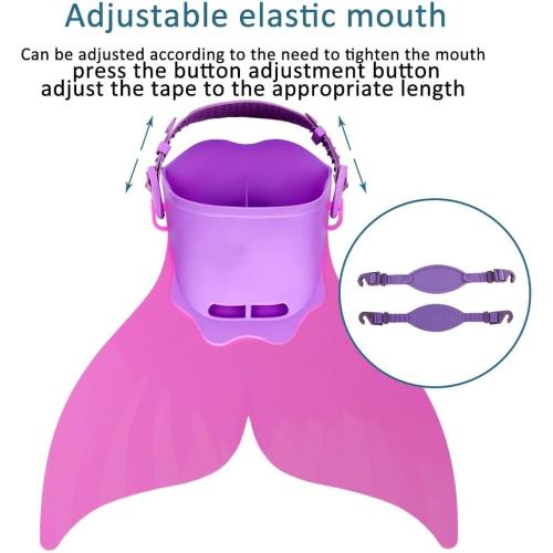 Adjustable Mermaid Swim Fin for Swimming Training Girl ,Boys ,Kids ,Children by AIWANK