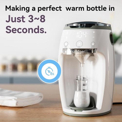 Instant Formula Maker comfyer, Customizable and Automatic Formula Dispenser Machine with Accurate Temperature Control for Baby, Automatic Powder Blending for All Brands of Bottle and Formula, White