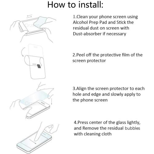 Orzero (3 Pack) Tempered Glass Screen Protector Compatible for UMIDIGI G9 5G / G9A / G9C / G9T, Protector De Pantalla Anti-Scratch 9 Hardness High Definition Bubble-Free