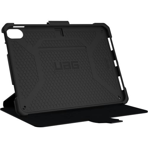 URBAN ARMOR GEAR UAG Designed for iPad 11 A16 11th Gen 2025, 10.9 10th Gen 2022 Case A3354 A3355 A2696 Rugged Heavy Duty Protective Folio Cover w/Adjustable Stand & Pencil Holder, Metropolis Black