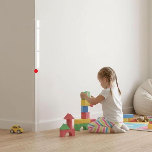Clear Wall Corner Protector, 2 PCS Self-Adhesive Corner Protectors for Walls, 1.57 W x 35.4 L, Wall Corner Guard for Baby，Furniture，Door，Tables，Cover Sharp Furniture，Easy to Install