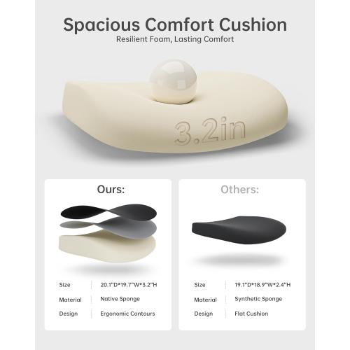 Office Chair, Ergonomic Desk Chair with Adjustable Lumbar Support and Flip up Armrest, Breathable Mesh Computer Chair for Home Office, Khaki