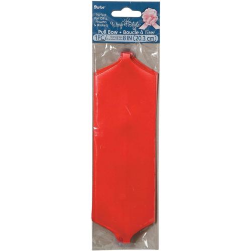 Darice DIY Crafts Pull Bow Red 2.5 x 8 inches - 2900-162