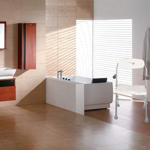 Elderly Assis Medical Shower Bath Seat Adjustable Shower Chair Portable Bath Seat Shower Chair Seat Bench for Seniors Disabled Injured with Handle