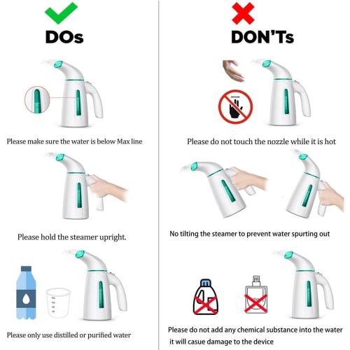 OGHom Steamer for Clothes,Portable Handheld Travel Steamer,240ml Large Capacity,700W,30 Second Fast Heat Up Garment Steamer (Turquoise)