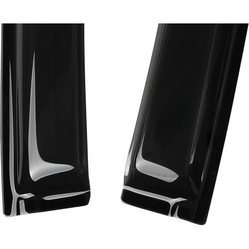 Tape-On Rain Guards Window Visor Compatible with 2019-2024 Chevy Silverado 1500 & GMC Sierra 1500 Crew Cab Pickup Truck Window Vent Deflector Visors 4 Pcs