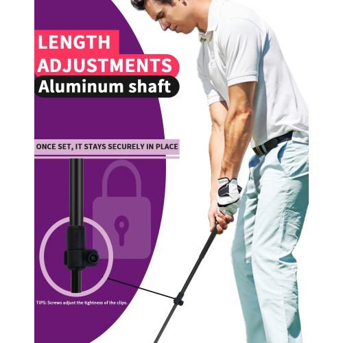 KOFULL Golf Club with Oversize Club Head for Golf Game Buckets, Club Length Adjustable for Backyard Golf Game, Yard Golf Club for Adults Junior Family, Hitting Plastic Foam Balls in Grass, 35, Red