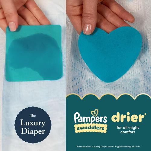 Pampers Swaddlers Diapers, Size 3 (13-26 lbs), 168 Count, Absorbent, Keeps Baby Dry and Comfortable, Skin Safe Disposable Baby Diaper (Packaging May Vary)