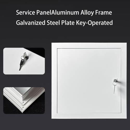 Steel Access Panel Door, Reinforced Metal Construction, Drywall Ceiling and Attic Access, Outdoor Kitchen Use (8-8-l)