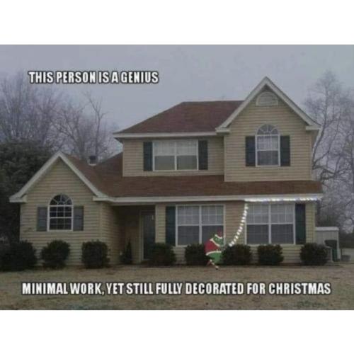 Silly Mischivieous Christmas Character Stealing Lights (Double Sided)