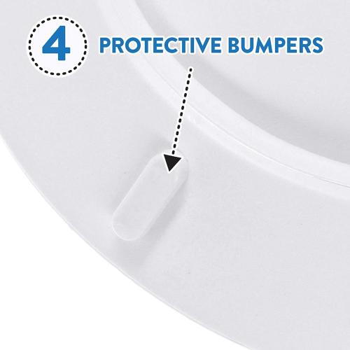 J&V Textiles Soft Round Toilet Seat With Easy Clean & Change Hinge, Padded (Beige)*