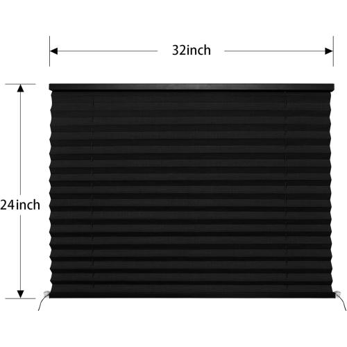 RV Blinds for Camper Window, RV Window Shades Camper Blinds for Travel Trailer,Pleated Shade for Motorhome Motor Coach-32 W x 24 L
