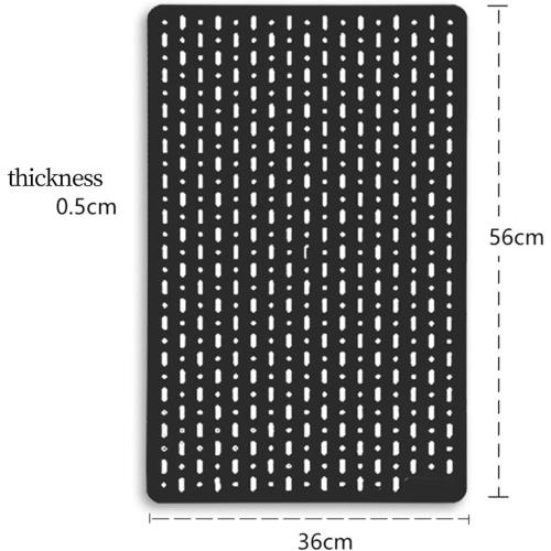 Pegboard Organizer for Wall Display in Nursery, Garage, And Study Room, Black