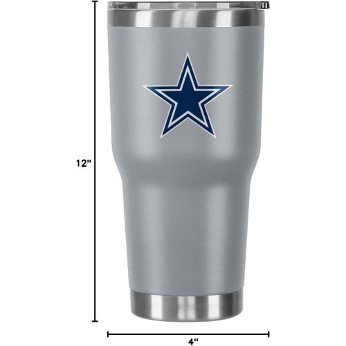 FOCO NFL Team Logo 30oz Insulated Stainless Steel Travel Mug Tumbler