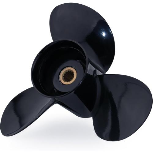 CAPTAIN Boat Propeller fit Johnson Evinrude 40-140 HP Engines, 13 Spline Tooth Outboard Prop, RH, Aluminum, OEM Propellers for 50 60 E-TEC 65 70 75 85 88 90 100 110 112 115 120 125 135 HP