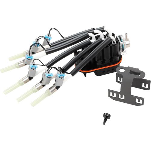 FJ503 Spider Fuel Injectors Assembly w/Bracket Upgraded 6 Cylinder Spider Injectors Compatible with Chevy, GMC, Isuzu, Oldsmobile Models 4.3L V6 Engine, Replace# FJ503, FJ10565