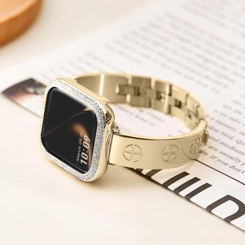 Missair Compatible with Apple Watch Band 38mm 40mm 41mm 42mm 44mm 45mm 46mm 49mm, Stainless Steel Metal Strap Women Dressy Bracelet Wristband for iWatch Series 11 10 9 8 7 6 5 4 3 2 1 SE Ultra