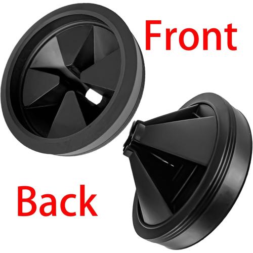 3 1/8 Inch Garbage Disposal Sink Baffle Splash Guard, Quiet Collar, Black Rubber, Perfect Fit for Insinkerator, Moen, Waste King, GE Disposer