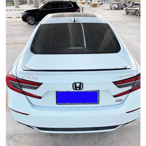 MUCO Trunk Lid Rear Spoiler Compatible with 10th Gen Honda Accord 2018 2019 2020 2021 4 Door Sedan ABS Glossy Black